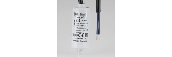 Anlaufkondensator mit Kabel