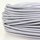 Textilkabel Stoffkabel silber 1-adrig 1x0,75mm² Einzeladerleitung 