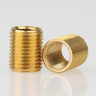 M10x1 AG auf M8x1 IG Länge 12mm Reduzier Gewinde-Adapter Messing