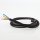 PVC-Lampenkabel Elektro-Kabel Stromkabel schwarz 3-adrig 3Gx0,75mm² mit integriertem Stahlseil als Zugentlastung