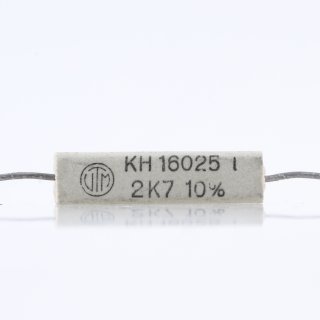 2.7k Ohm 5W 10% axial Zementwiderstand