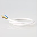 PVC Lampenkabel Rundkabel weiß 3-adrig, 3Gx0,75mm² mit...