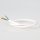 PVC-Lampenkabel Elektro-Kabel Stromkabel weiß 3-adrig, 3Gx0,75mm² mit integriertem Stahlseil als Zugentlastung