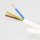 PVC-Lampenkabel Elektro-Kabel Stromkabel weiß 3-adrig, 3Gx0,75mm² mit integriertem Stahlseil als Zugentlastung