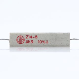 3.9k Ohm 9W 10% axial Zementwiderstand
