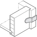 Häfele Rückwandverbinder Rückwandhalter Ixconnect RPC D 5/24