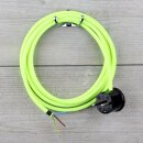 Textilkabel Neon-Gelb 3-adrig mit...