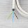 Textilkabel Kiesel 3-adrig mit Schutzkontakt-Winkelstecker Anschlussleitung Zuleitung 1-5m