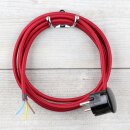 Textilkabel Bordeaux Rot 3-adrig mit...
