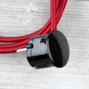 Textilkabel Bordeaux Rot 3-adrig mit...