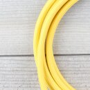Textilkabel Gelb 3-adrig mit Schutzkontakt-Winkelstecker Anschlussleitung Zuleitung 1-5m