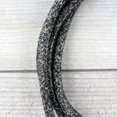 Textilkabel Grau-Meliert 3-adrig mit Schutzkontakt-Winkelstecker Anschlussleitung Zuleitung 1-5m