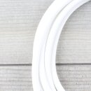 Textilkabel Weiß 3-adrig mit Schutzkontakt-Winkelstecker Anschlussleitung Zuleitung 1-5m