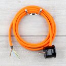 Textilkabel Orange 3-adrig mit...