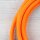 Textilkabel Orange 3-adrig mit Schutzkontakt-Winkelstecker Anschlussleitung Zuleitung 1-5m