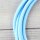 Textilkabel Himmelblau 3-adrig mit Schutzkontakt-Winkelstecker Anschlussleitung Zuleitung 1-5m