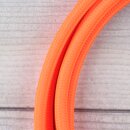 Textilkabel Neon-Orange 3-adrig mit Schutzkontakt-Winkelstecker Anschlussleitung Zuleitung 1-5m