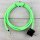 Textilkabel Neon-Grün 3-adrig mit Schutzkontakt-Winkelstecker Anschlussleitung Zuleitung 1-5m
