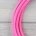 Textilkabel Anschlussleitung Zuleitung 2-5m pink mit Schutzkontakt-Winkelstecker