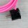 Textilkabel Pink 3-adrig mit Schutzkontakt-Winkelstecker Anschlussleitung Zuleitung 1-5m
