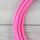 Textilkabel Pink 3-adrig mit Schutzkontakt-Winkelstecker Anschlussleitung Zuleitung 1-5m