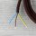 Textilkabel Braun 3-adrig mit Schutzkontakt-Winkelstecker Anschlussleitung Zuleitung 1-5m