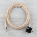 Textilkabel Hanf Jute 3-adrig mit...