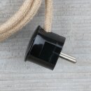 Textilkabel Hanf Jute 3-adrig mit...