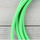 Textilkabel Kiwi-Grün 3-adrig mit Schutzkontakt-Winkelstecker Anschlussleitung Zuleitung 1-5m