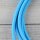 Textilkabel Anschlussleitung Zuleitung 2-5m hellblau mit Schutzkontakt-Winkelstecker