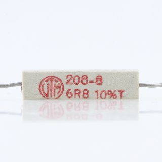 6.8 Ohm 5W 10% axial Zementwiderstand