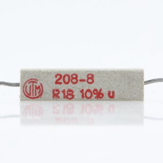 0.18 Ohm 5W 10% axial Zementwiderstand