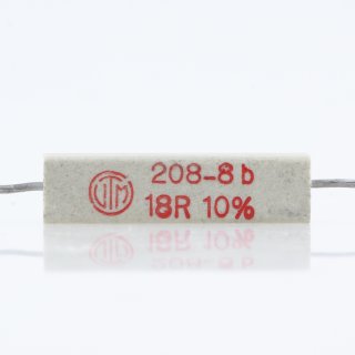 18 Ohm 5W 10% axial Zementwiderstand