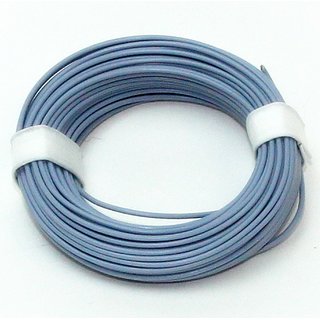 10 Meter Schaltlitzen Kabel grau 1-adrig 1x0,14mm²
