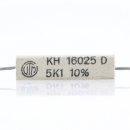 5.1k  Ohm 5W 10% axial Zementwiderstand