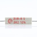 8.2k Ohm 5W 10% axial Zementwiderstand