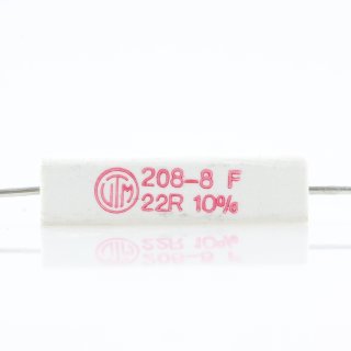 22 Ohm 5W 10% axial Zementwiderstand