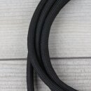 Textilkabel Schwarz mit E27 Lampenfassung Glattmantel Kunststoff schwarz 1-5m