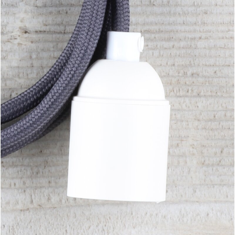 Unitec Lampenpendel Mit E27 Fassung – Verstellbar Von 20 Bis 150 Cm, Weiß (max. 60 W, 5 Kg Belastung)