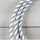 Textilkabel Schwarz-Weiß mit E27 Lampenfassung Glattmantel Kunststoff weiß 1-5m