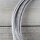 Textilkabel Silber mit E27 Lampenfassung Glattmantel Kunststoff weiß 1-5m