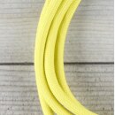 Textilkabel Gelb mit E27 Lampenfassung Glattmantel Kunststoff weiß 1-5m