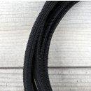 Textilkabel Lampenpendel 1-5m schwarz mit E27 Fassung Kunststoff weiß