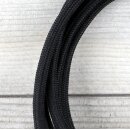 Textilkabel Schwarz mit E27 Lampenfassung Glattmantel Kunststoff weiß 1-5m