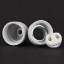 E27 Porzellanfassung matt mit M10x1 Innengewinde 250V/4A