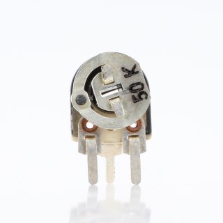 50k Ohm Einstellpotentiometer Trimmer 15mm stehend
