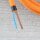 Textilkabel Orange E14 Lampenfassung mit Glattmantel Kunststoff schwarz