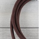 Textilkabel Braun E14 Lampenfassung mit Glattmantel Kunststoff schwarz