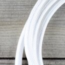 Textilkabel Weiß E14 Lampenfassung mit Glattmantel Kunststoff weiß