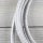 Textilkabel Lampenpendel 1-5m silber mit E14 Fassung Kunststoff weiß
